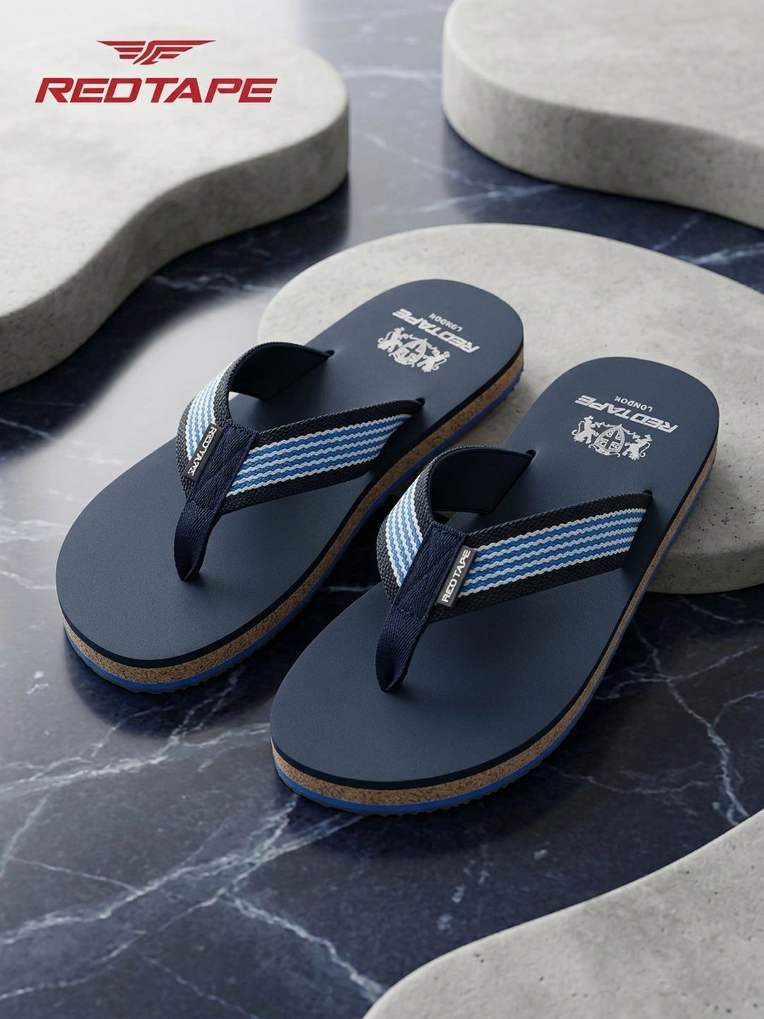 Red Tape Men Thong Flip-Flops