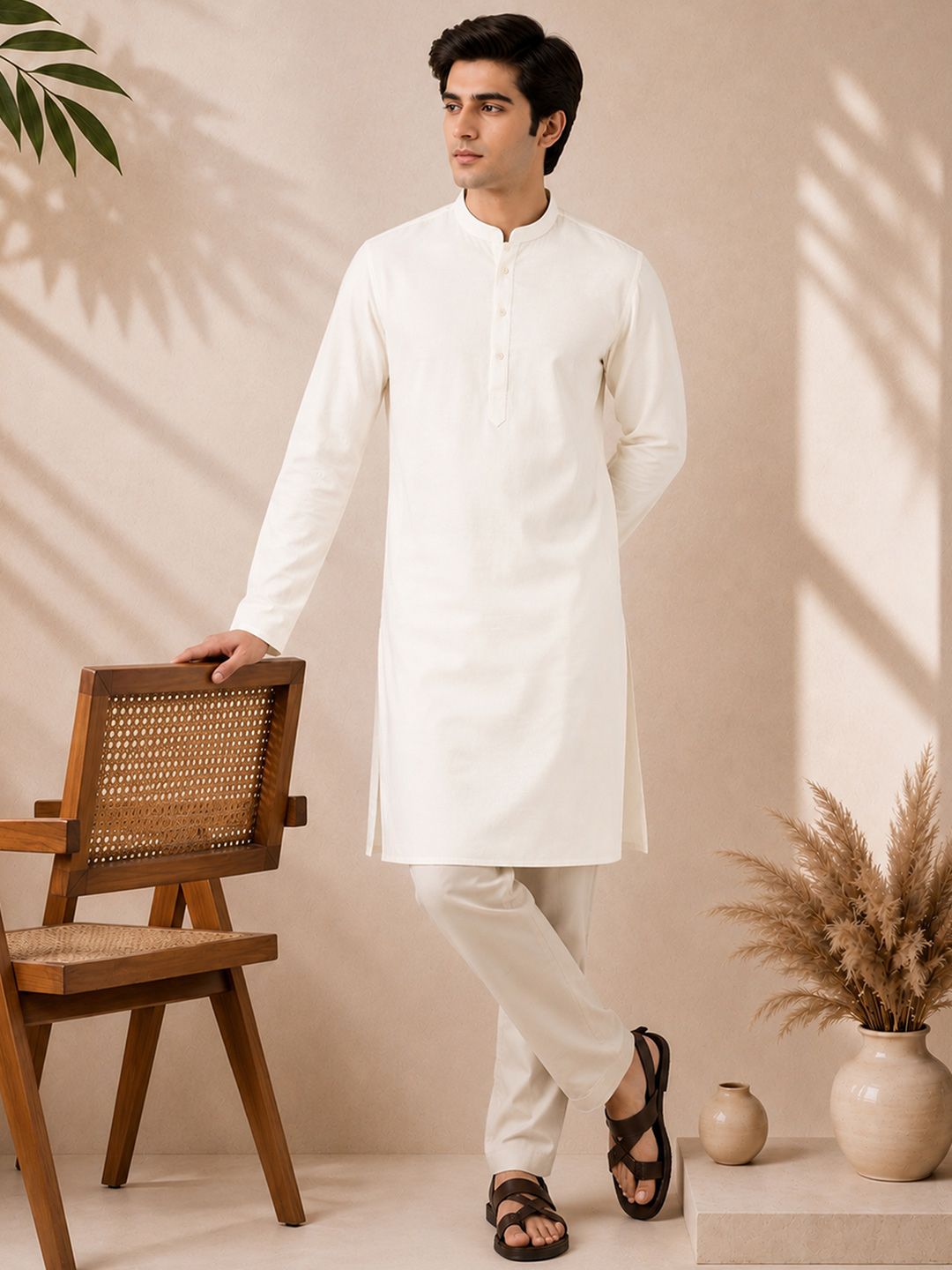 Anouk Mirage Men Mandarin Collar Kurta