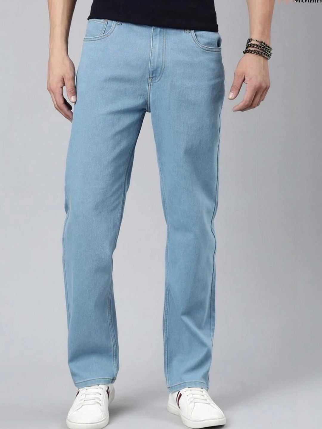 MAAHIT Men Relaxed Fit Mid-Rise Stretchable Jeans