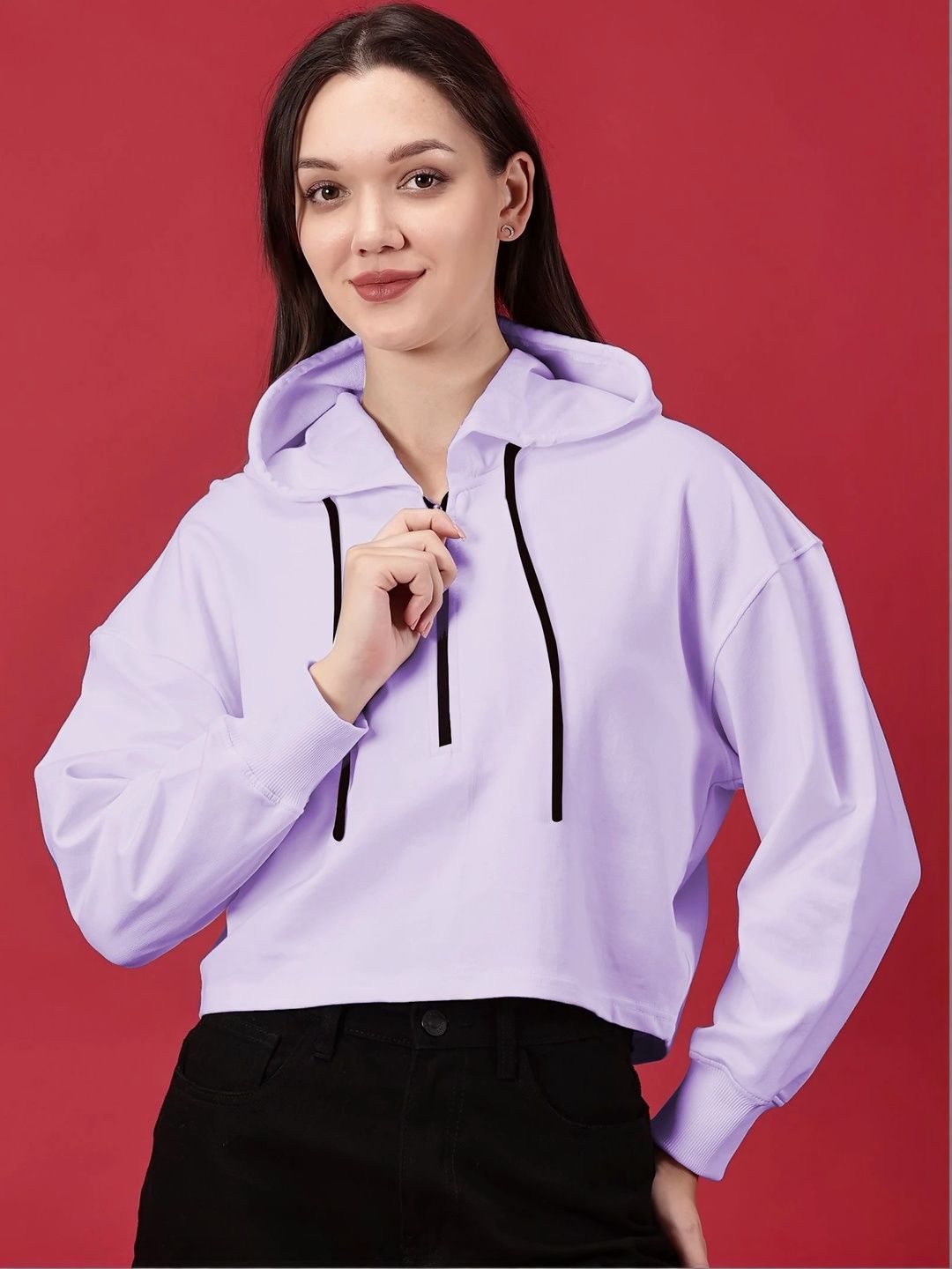 NOVIA Women Hooded Sweatshirt