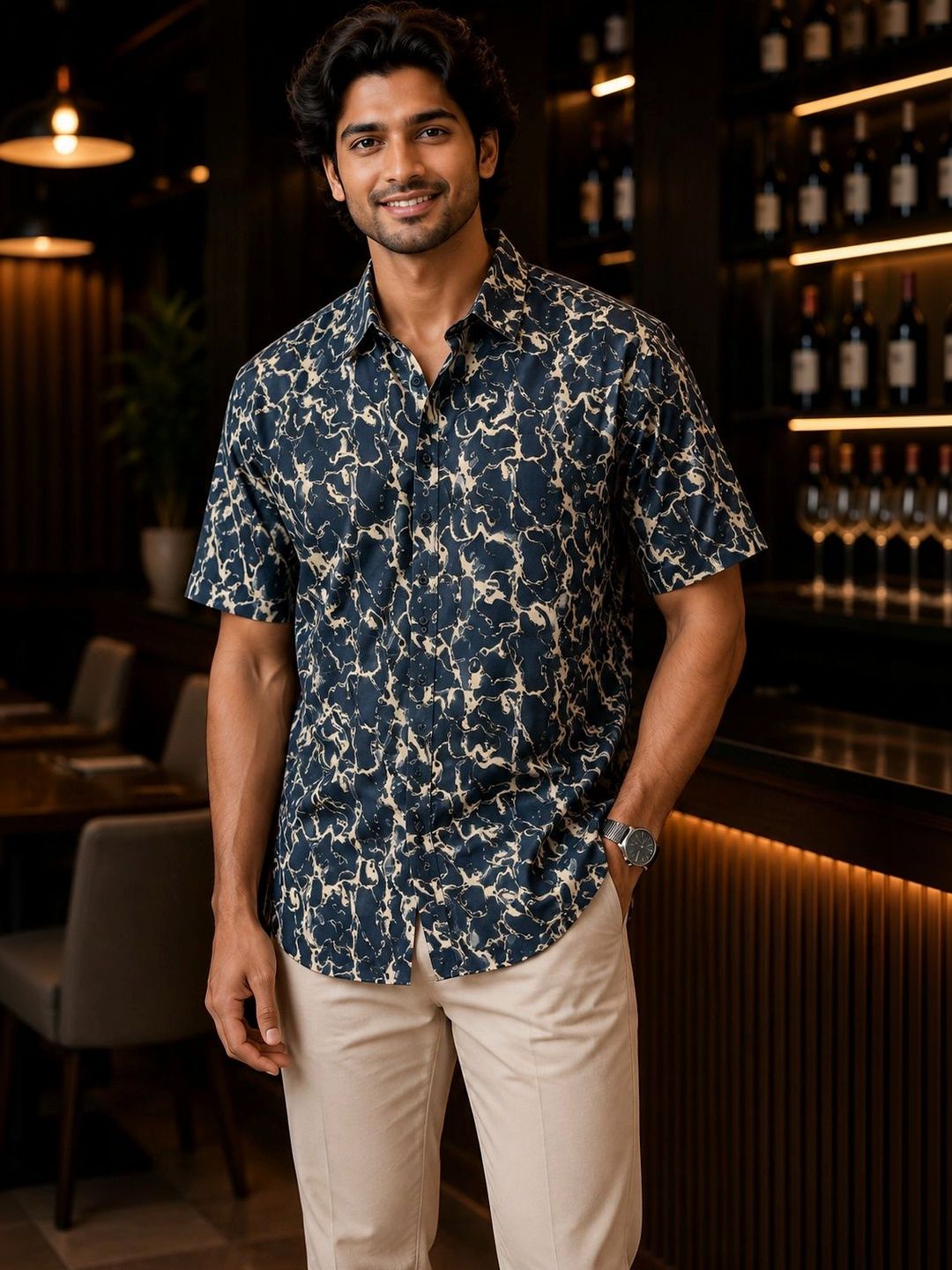 Roadster Men Classic Printed Casual Shirt