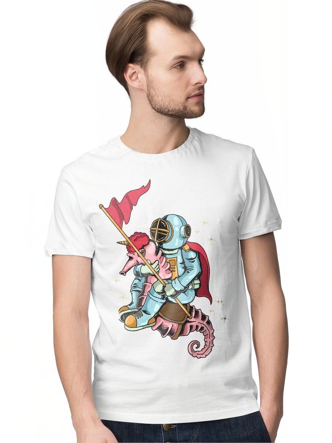 INKWALE Men Printed T-shirt