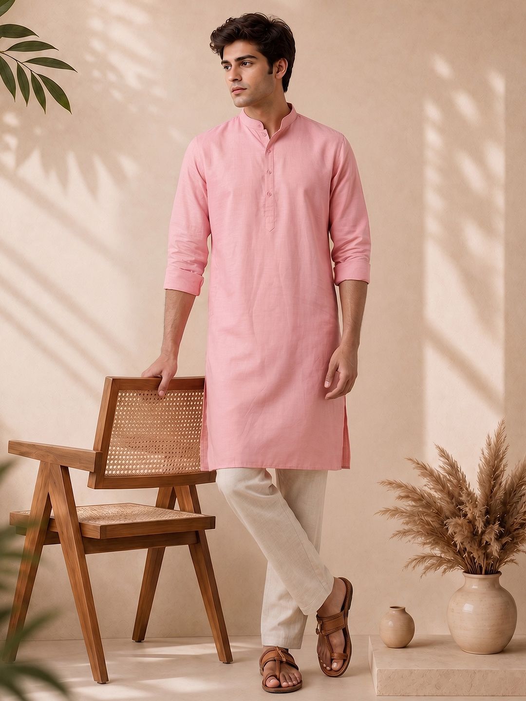 Anouk Mirage Mandarin Collar Straight Kurta
