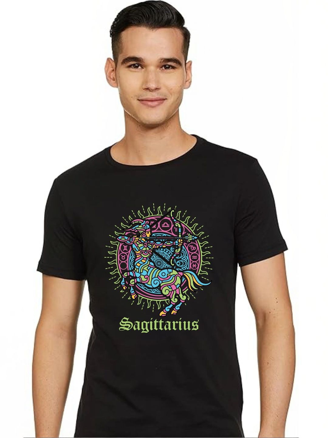 INKWALE Men Printed Pure Cotton T-shirt