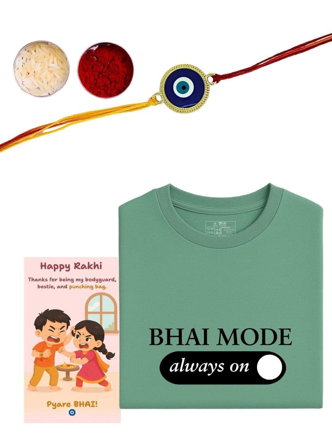 Anouk Evil Eye Rakhi Combo with T-Shirt