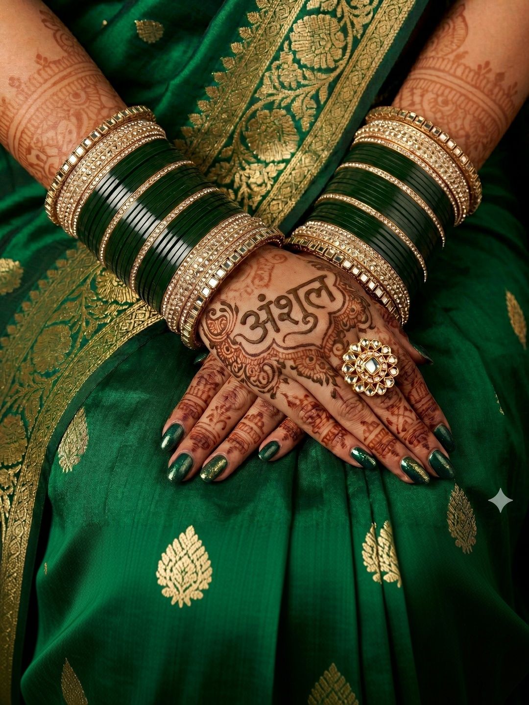 SRKBS Gold-Plated Zircon Bangle