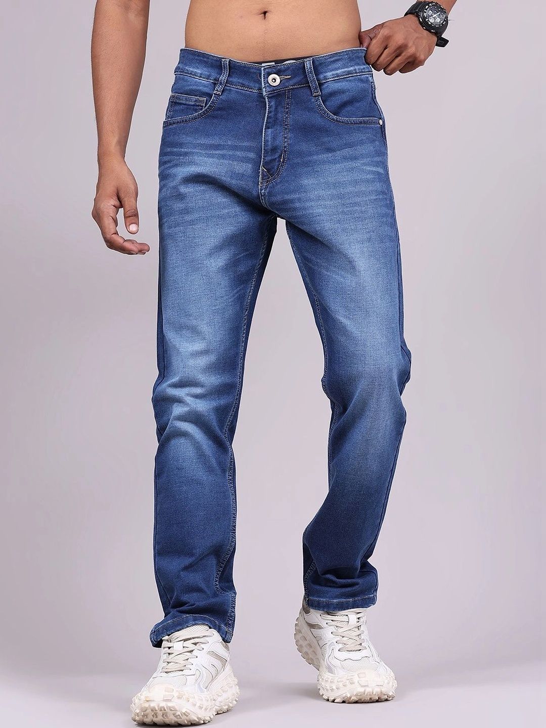 V-Mart Men Regular Fit Mid-Rise Jeans
