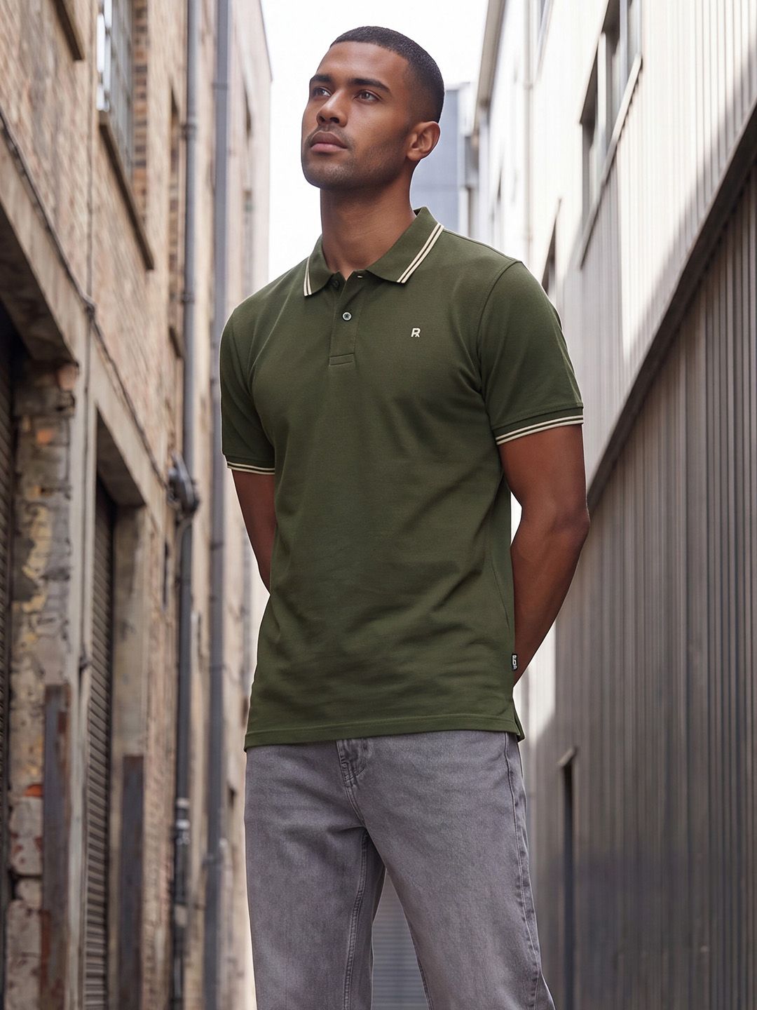 The Roadster Life Co. Polo Collar Pure Cotton T-shirt