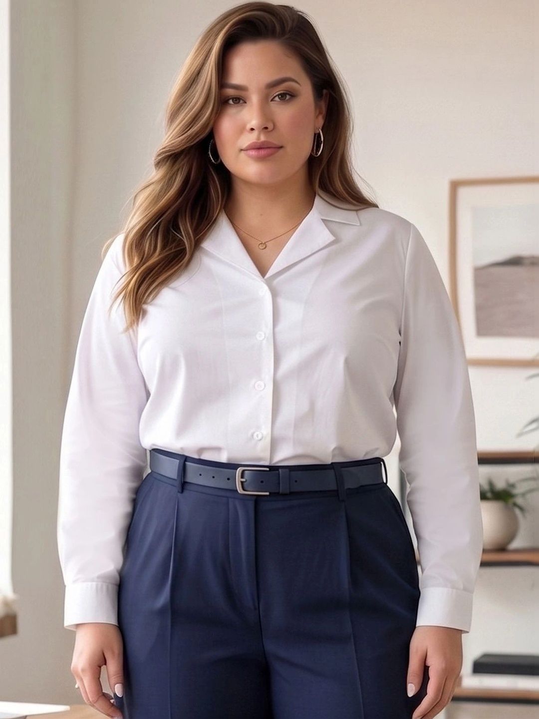 Style Quotient Plus Women Modern Formal Shirt