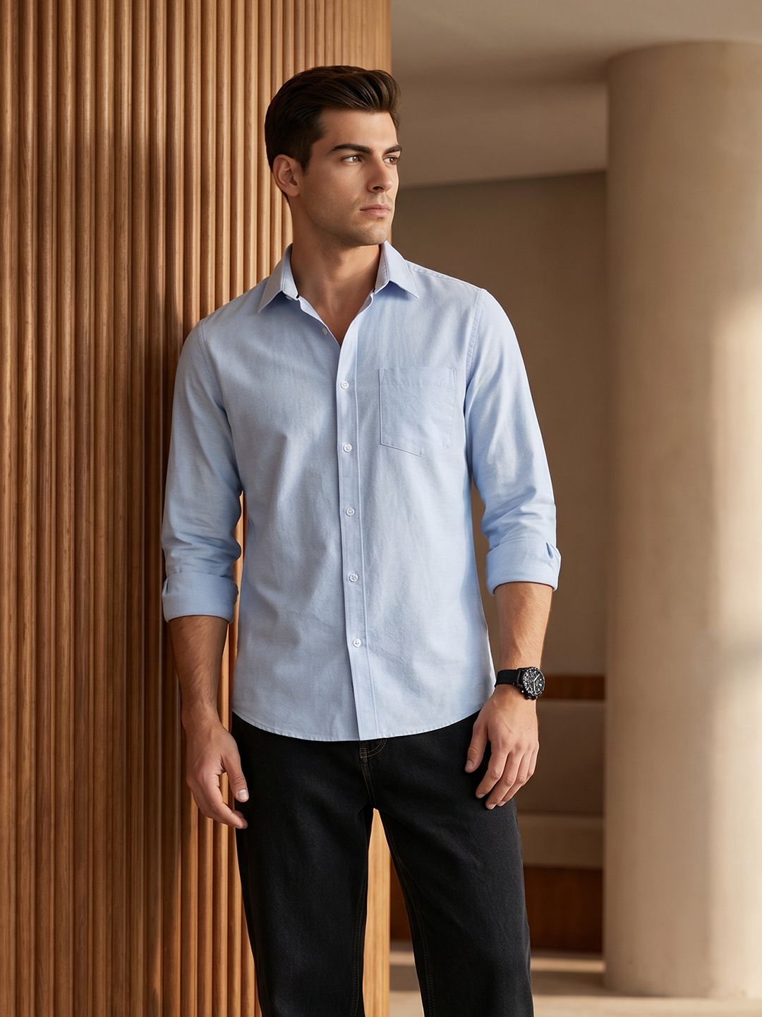 encore by INVICTUS Slim Fit Casual Shirt