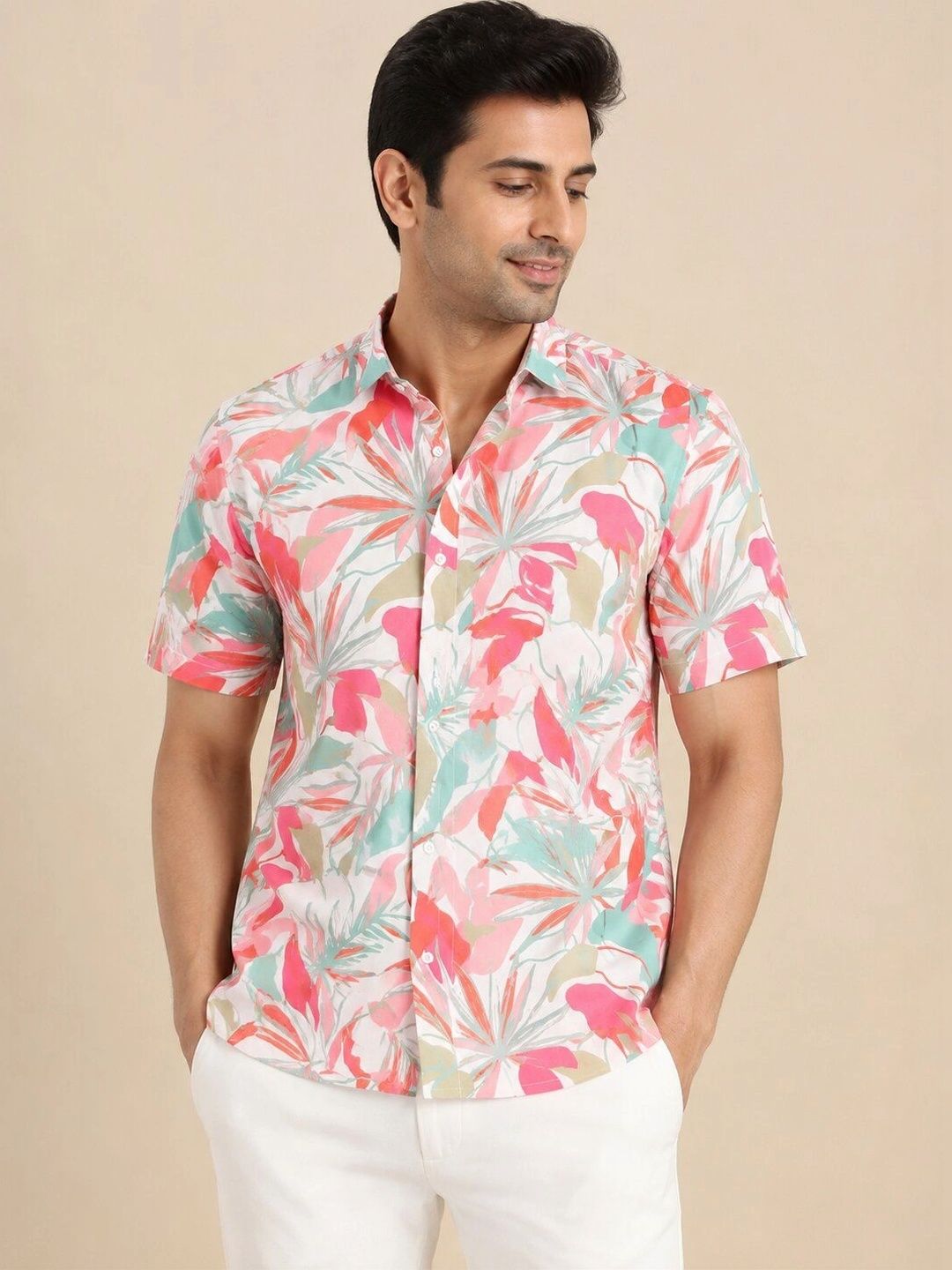 HERE&NOW HERE&NOW Men Comfort Floral Printed Casual Shirt