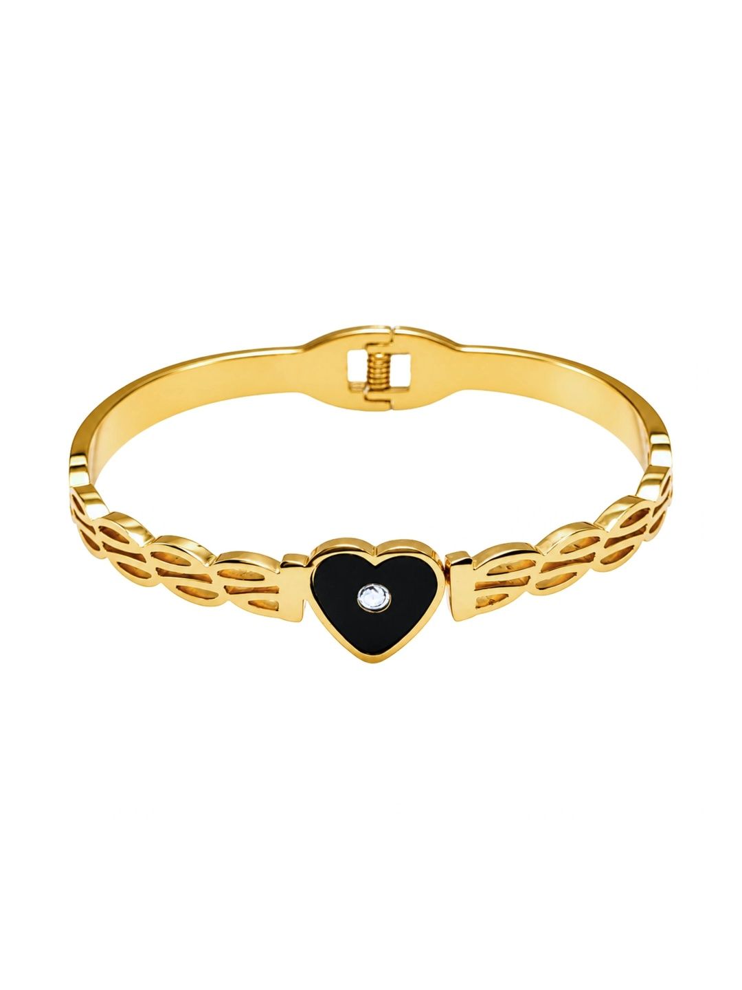 ARYTRA Women Crystals Gold-Plated Bangle-Style Bracelet