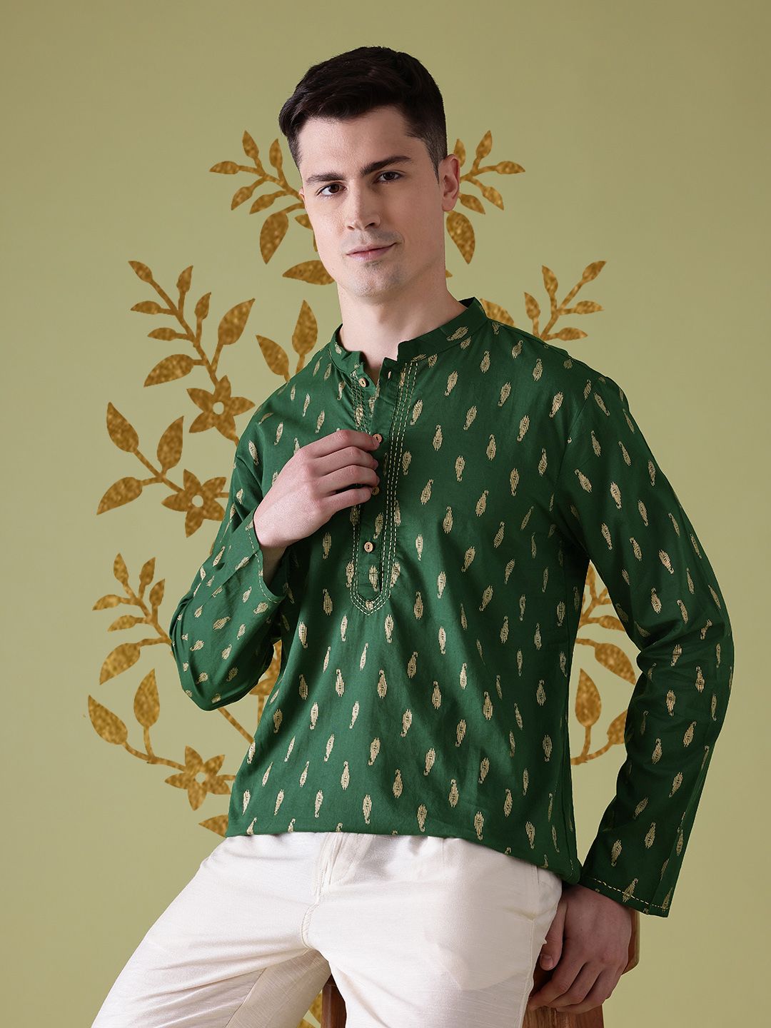 Anouk Cotton Printed Short Kurta