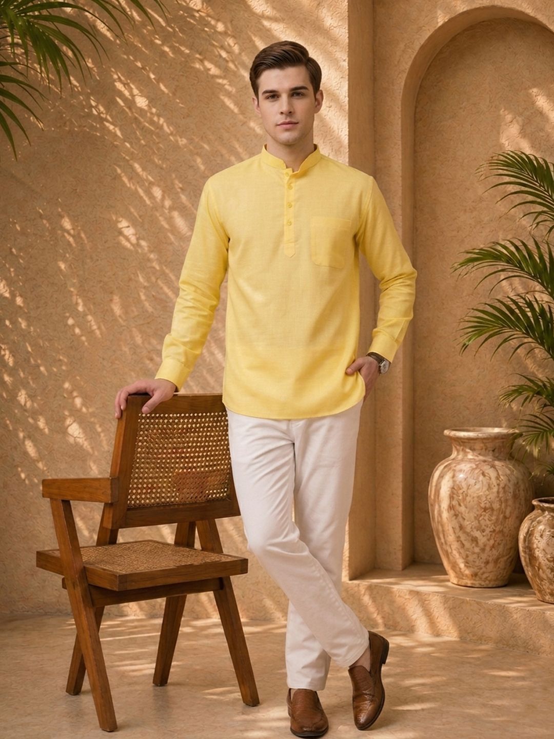 Anouk Mirage Mandarin Collar Straight Kurta