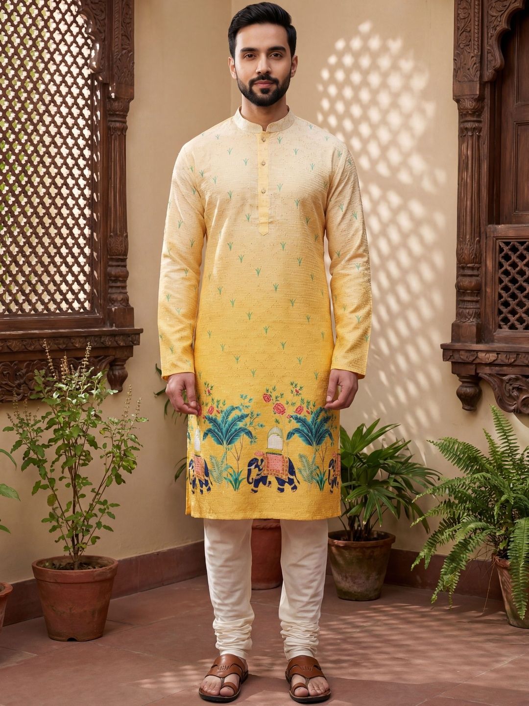 Anouk Mirage Men Ethnic Motifs Printed Kurta