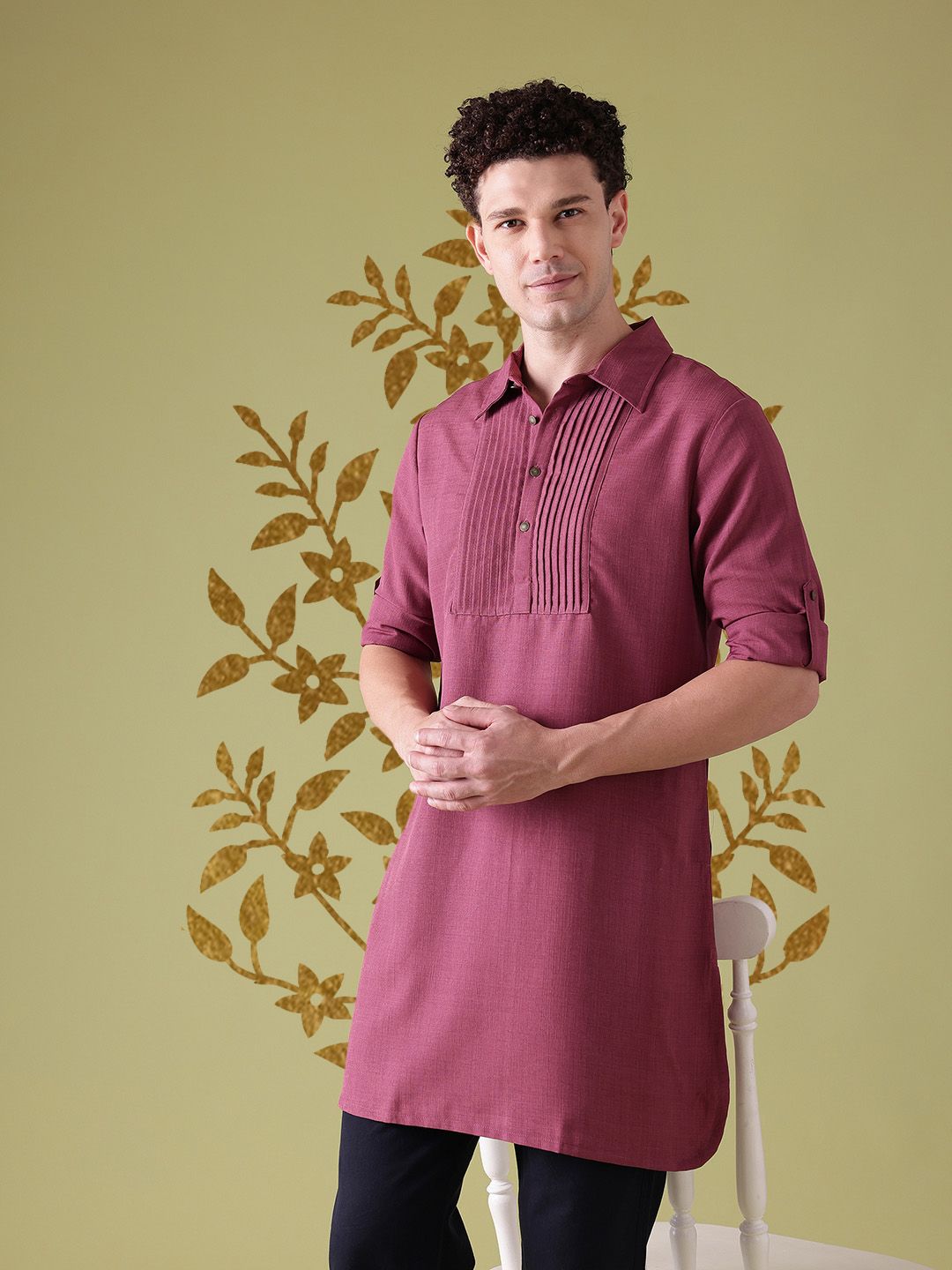 Anouk Pin Tucks Detail Kurta