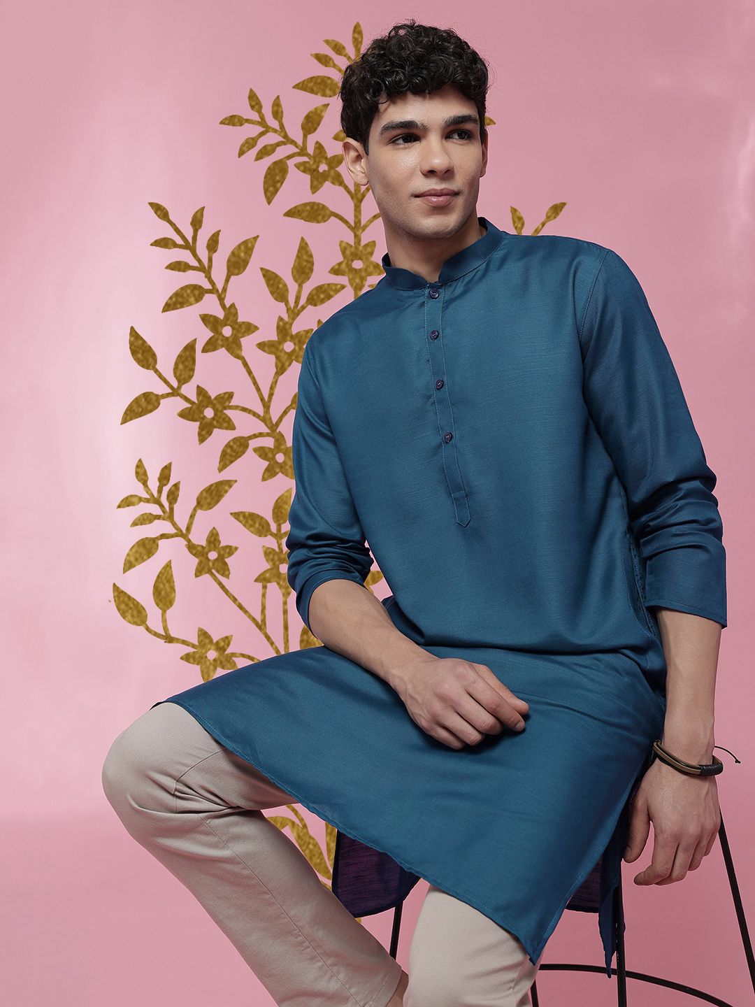 Anouk Mirage Men Mandarin Collar Kurta