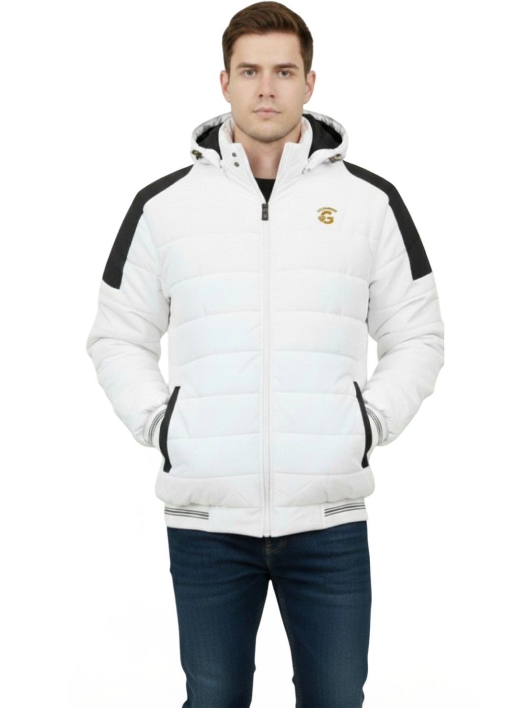 Roadster Men Colourblocked Lightweight Training or Gym Puffer Jacket