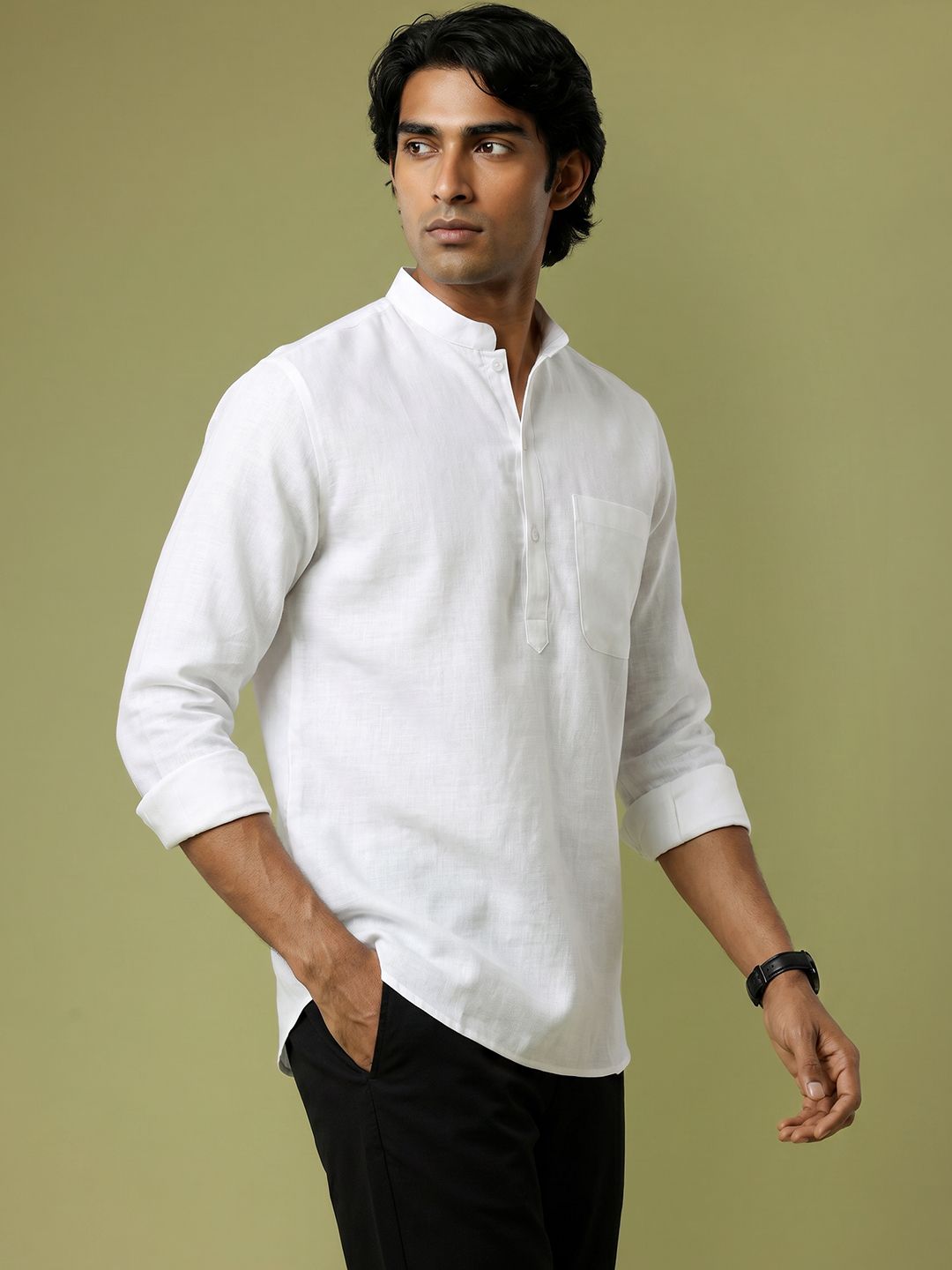 Anouk Mirage Mandarin Collar Kurta