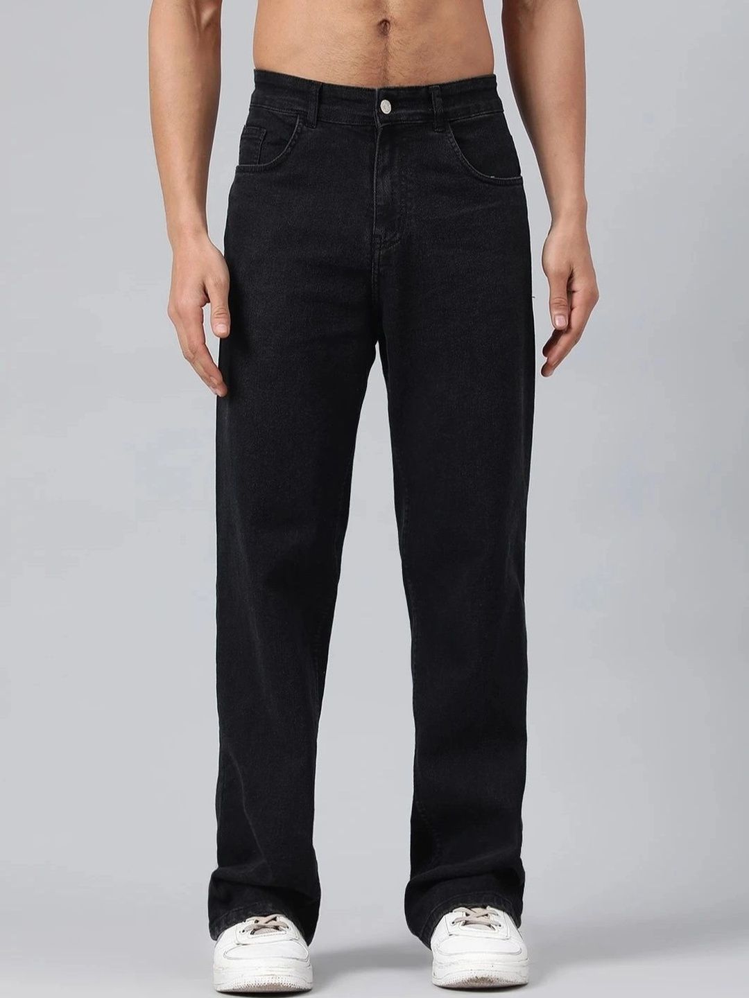 MAAHIT Men Relaxed Fit Mid-Rise Stretchable Jeans