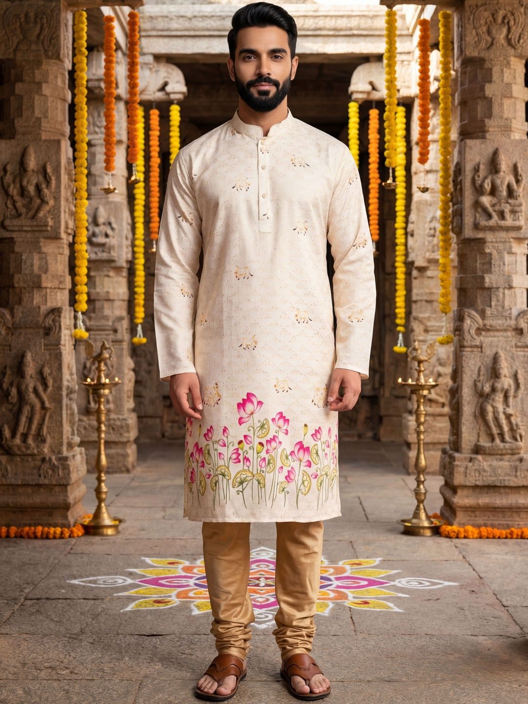 Anouk Mirage Men Ethnic Motifs Printed Kurta