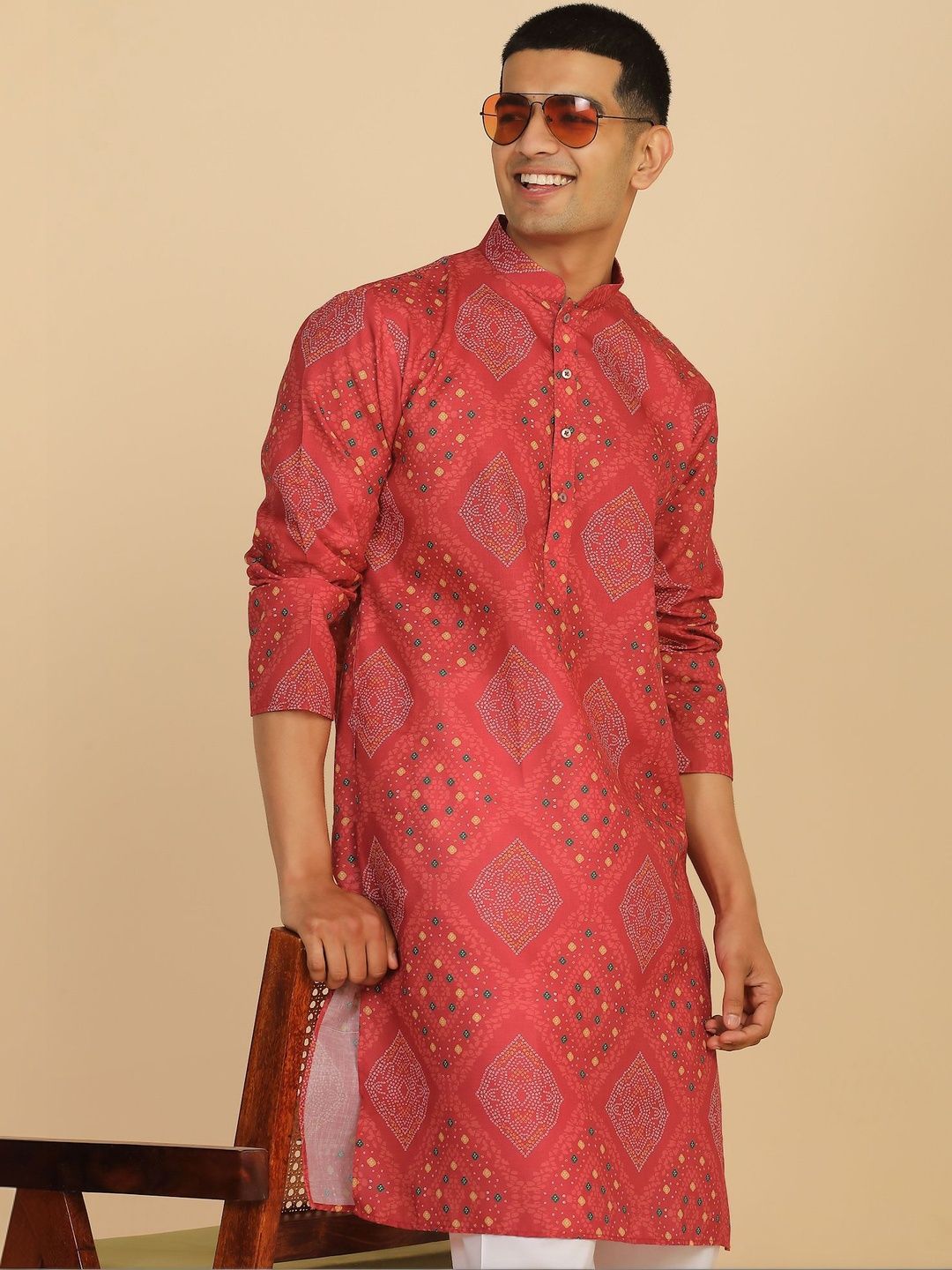 Anouk Mirage Ethnic Motifs Maroon Kurta
