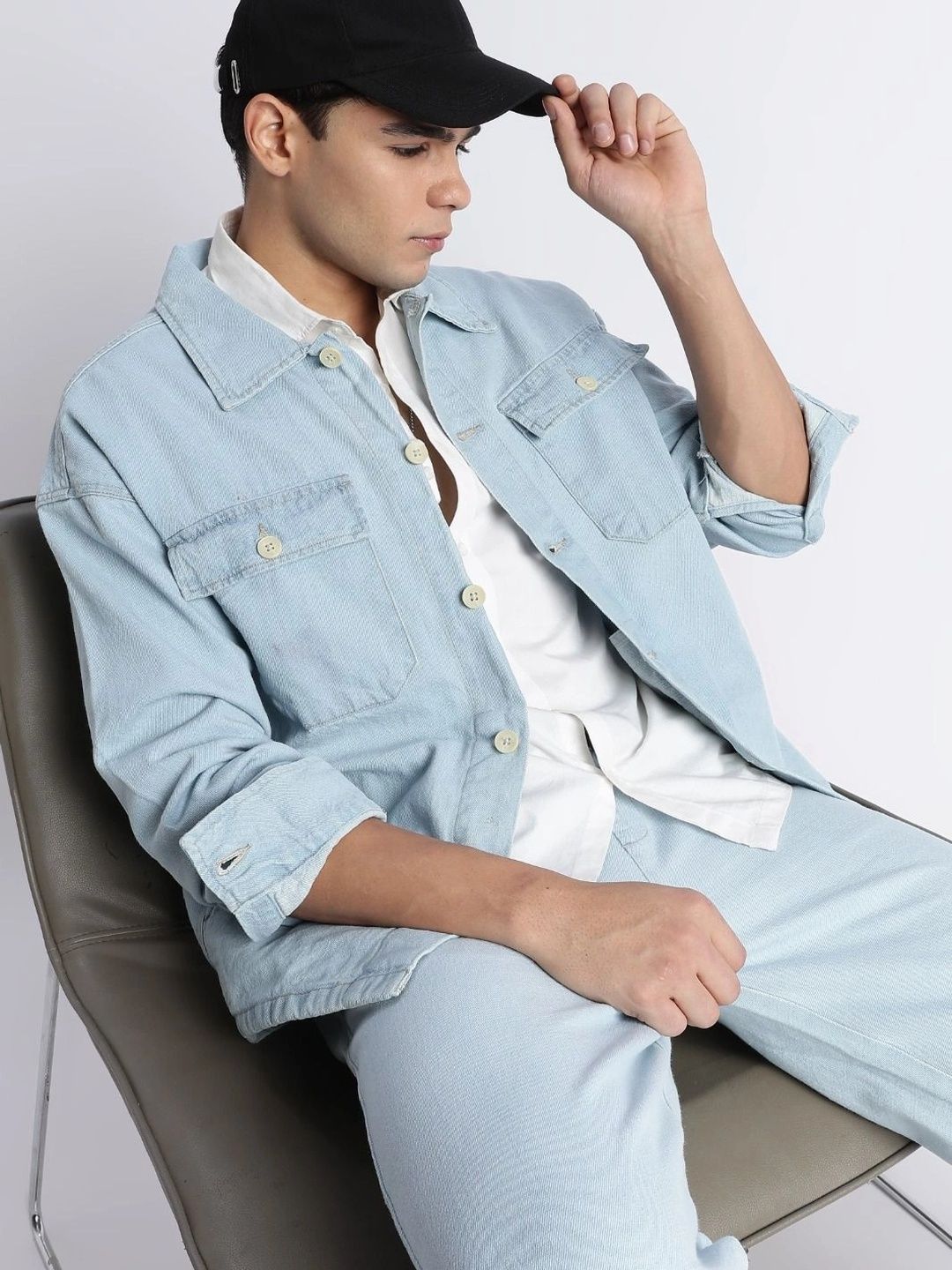 Blu MNKY Men Denim Jacket