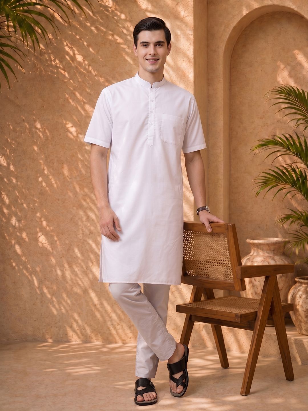 Anouk Mirage Mandarin Collar Straight Kurta