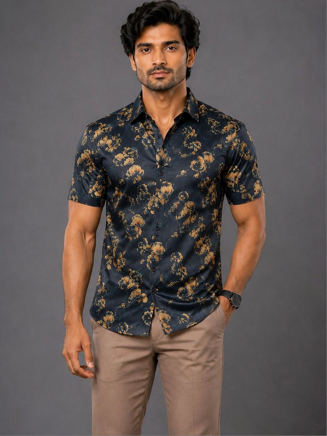 Roadster Men Classic Floral Printed Casual Shirt