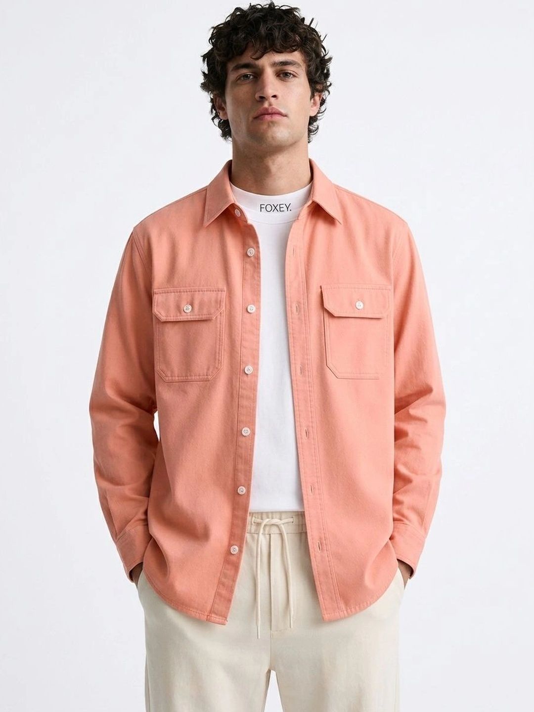 FOXEY Men Comfort Casual Shirt