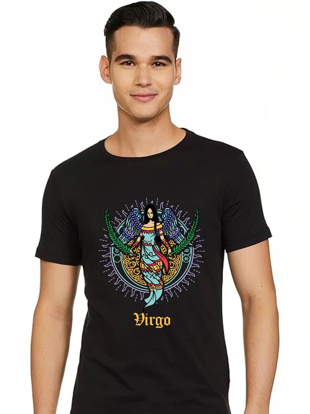 INKWALE Men Printed Pure Cotton T-shirt