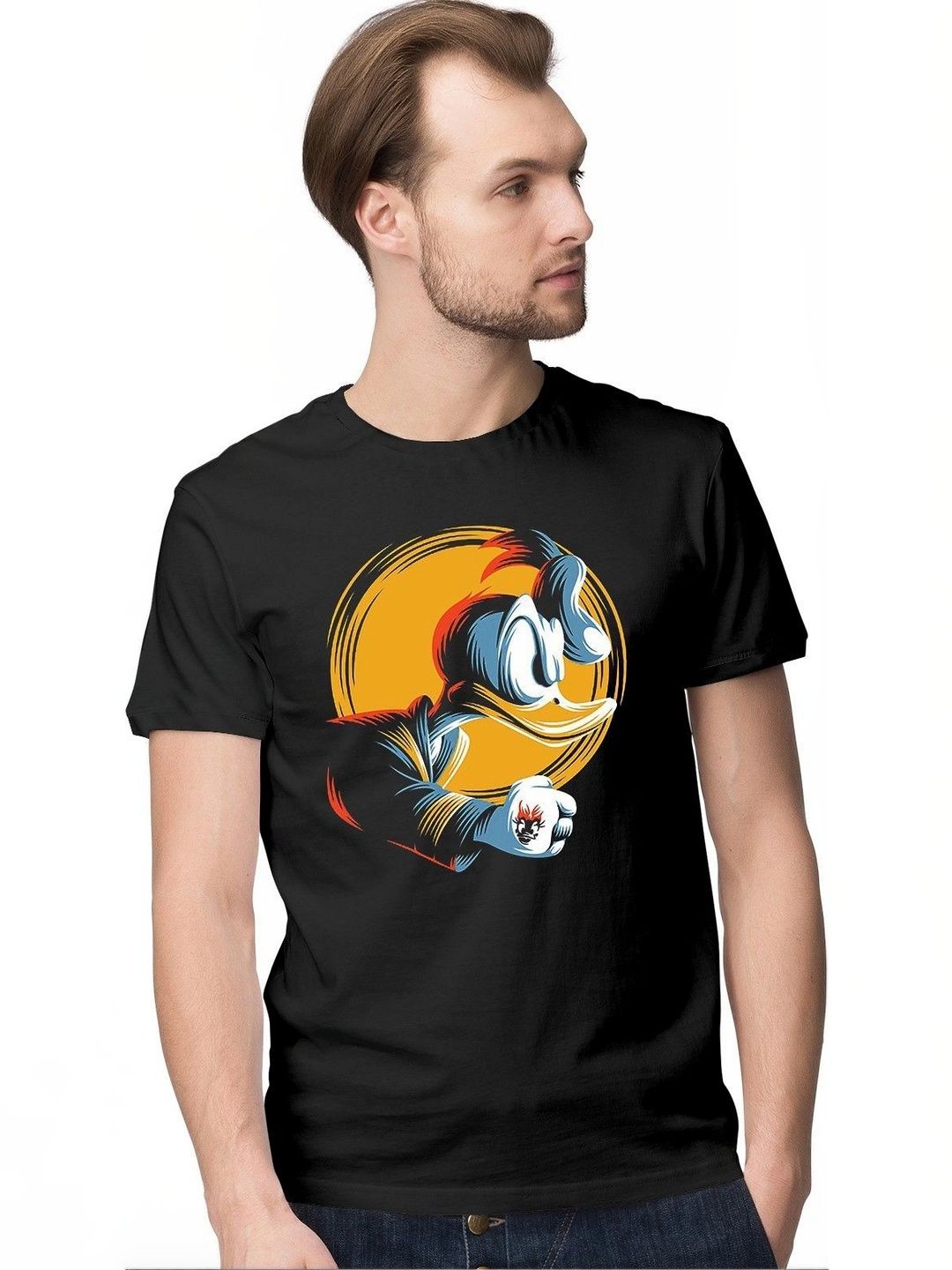 INKWALE Men Donald Duck Printed T-shirt