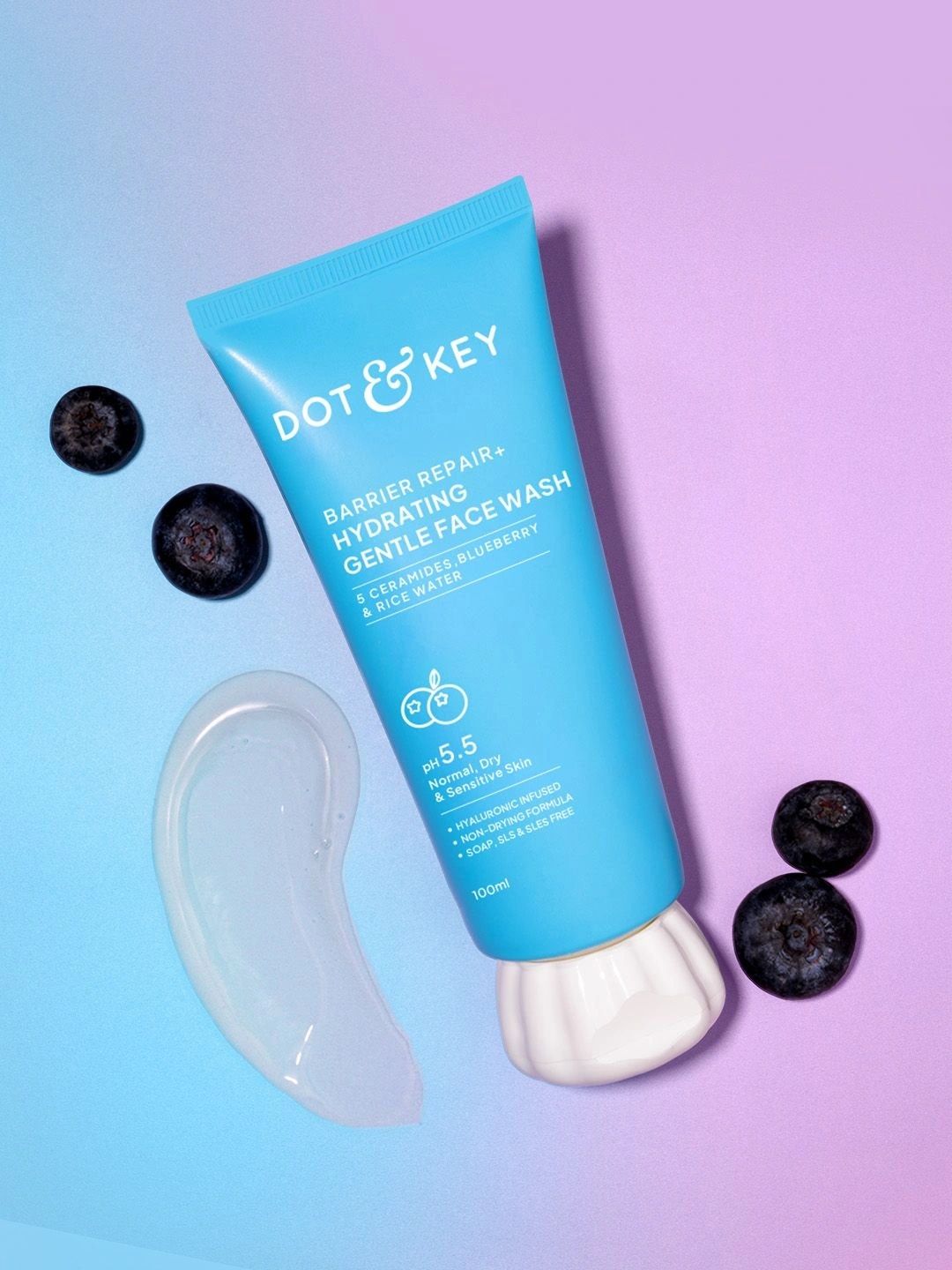 DOT & KEY DOT & KEY Barrier Repair Probiotics 5 Ceramides pH5.5 Hydrating Gentle Face Wash - 100ml