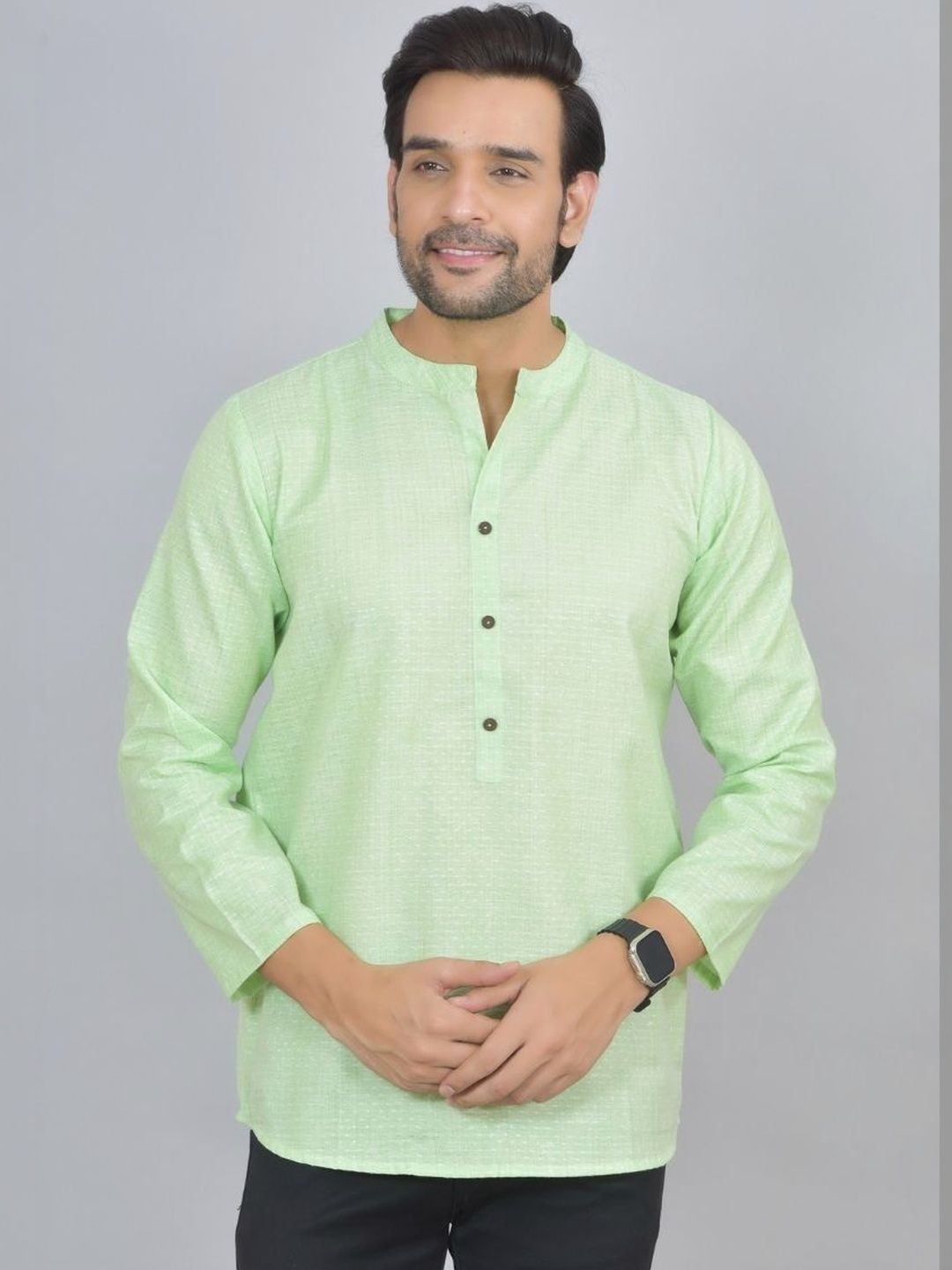 Anouk Mirage Men Patchwork Handloom Kurta