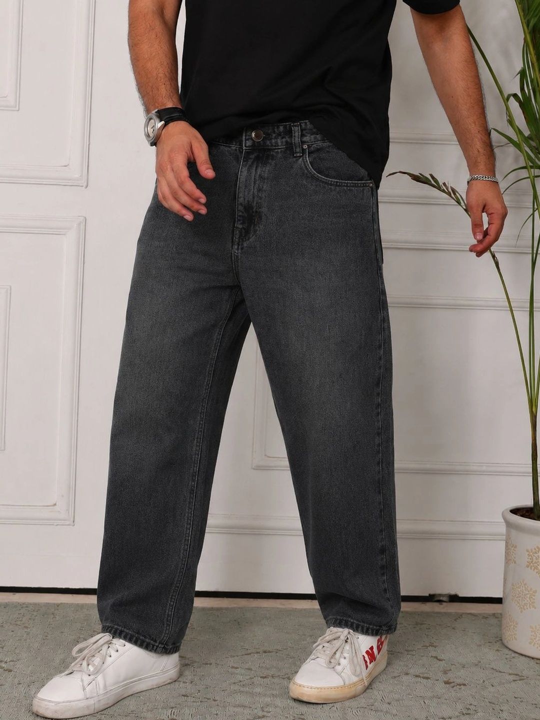 by2Men Men Straight Fit Mid-Rise Stretchable Jeans
