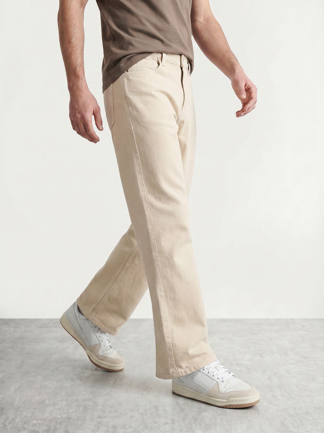 Mast & Harbour Men Relaxed Fit Pure Cotton Jeans