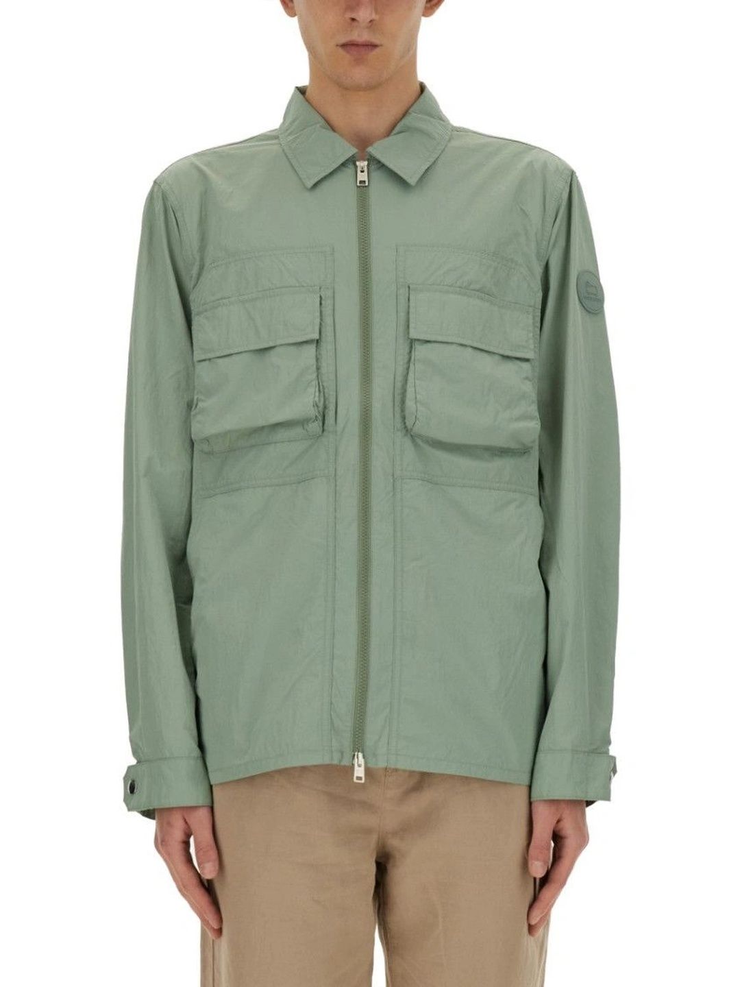 Woolrich Men Lightweight Open Front Jacket