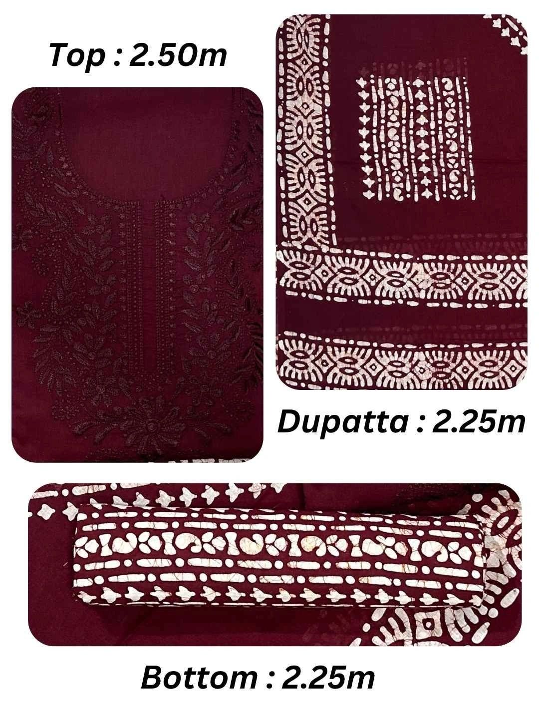 Farooq Dyeing Embroidered Pure Cotton Unstitched Dress Material
