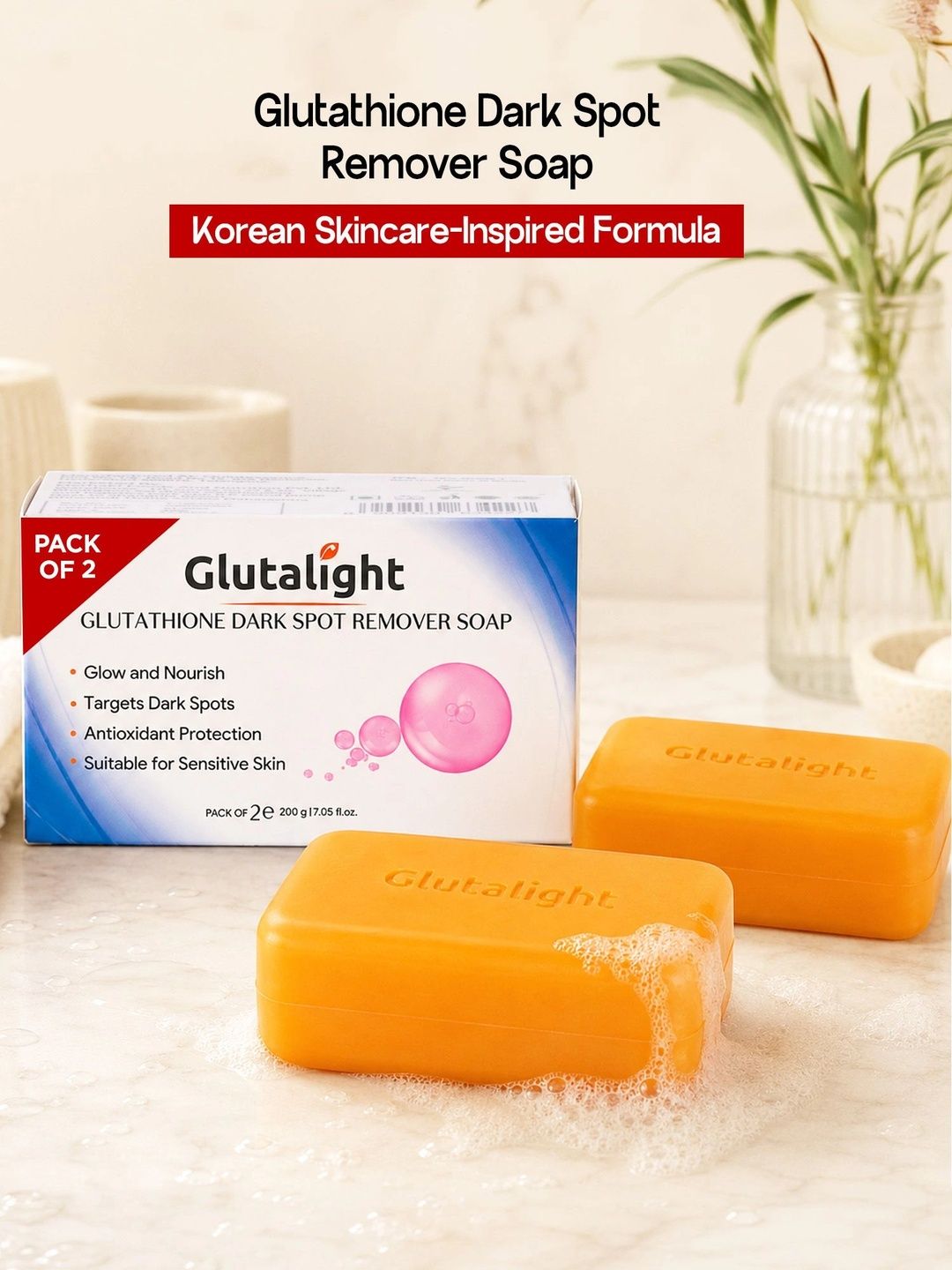 best glutathione skin whitening soap Buy Glutalight Set Of 2 Rice Water - 100 g Each - Soap for Unisex 34645652 Glamveda Glutathione Skin Lightening &