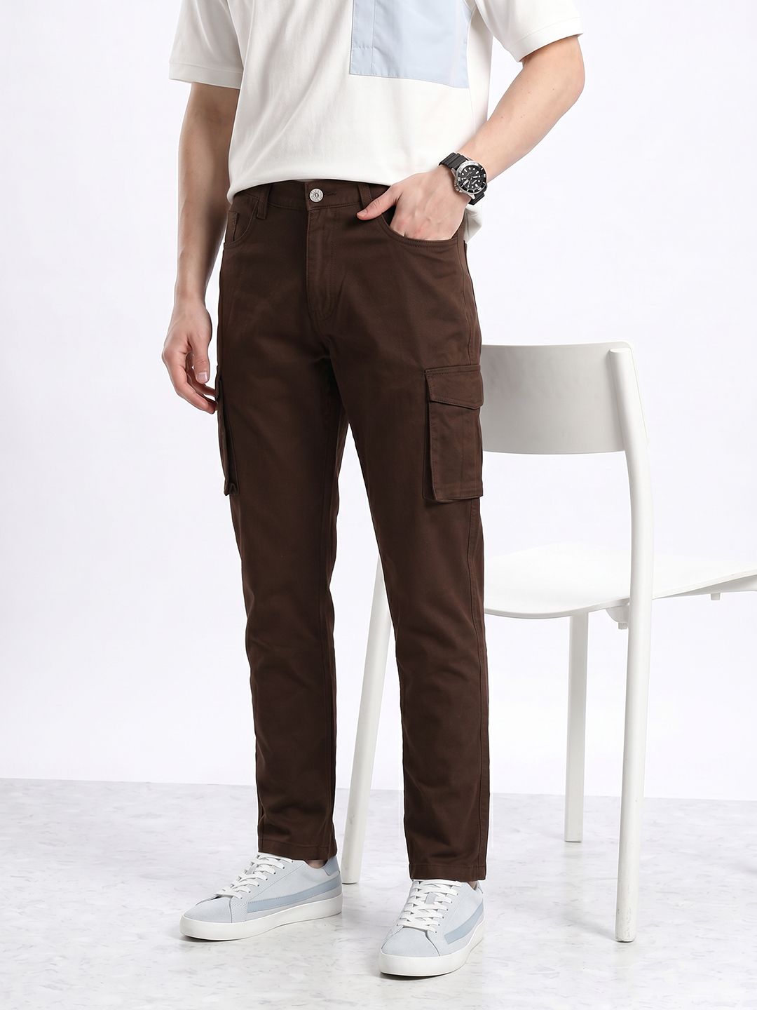 Aeropostale Men Slim Fit Cargo Trousers