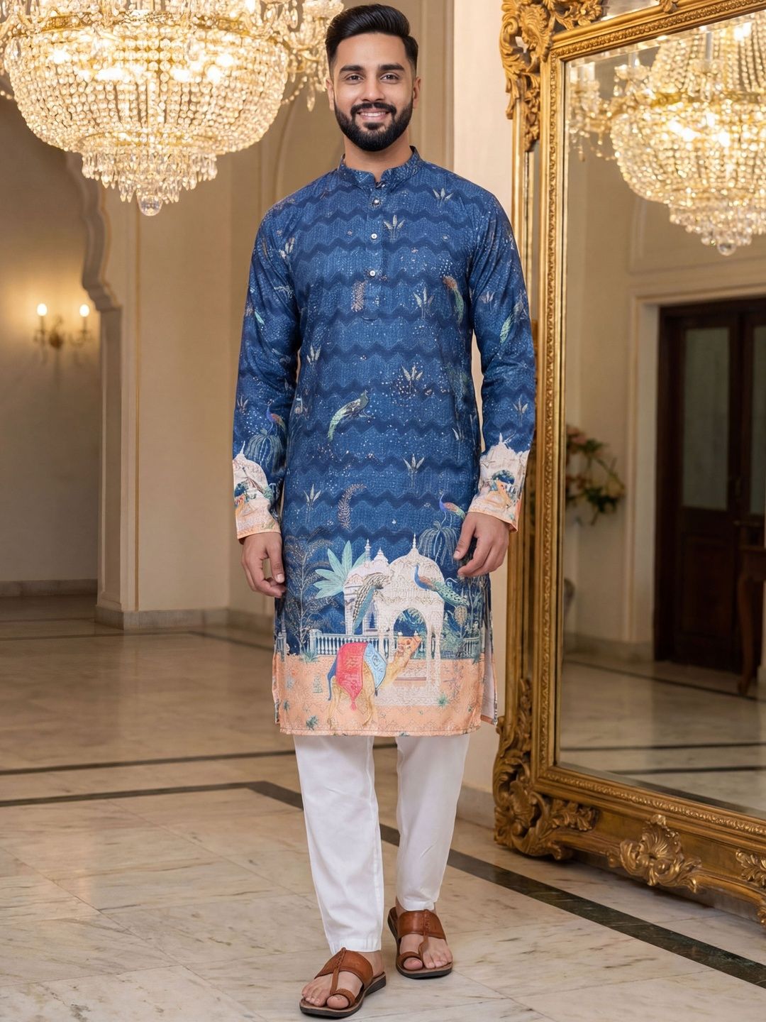 Anouk Mirage Men Ethnic Motifs Printed Kurta