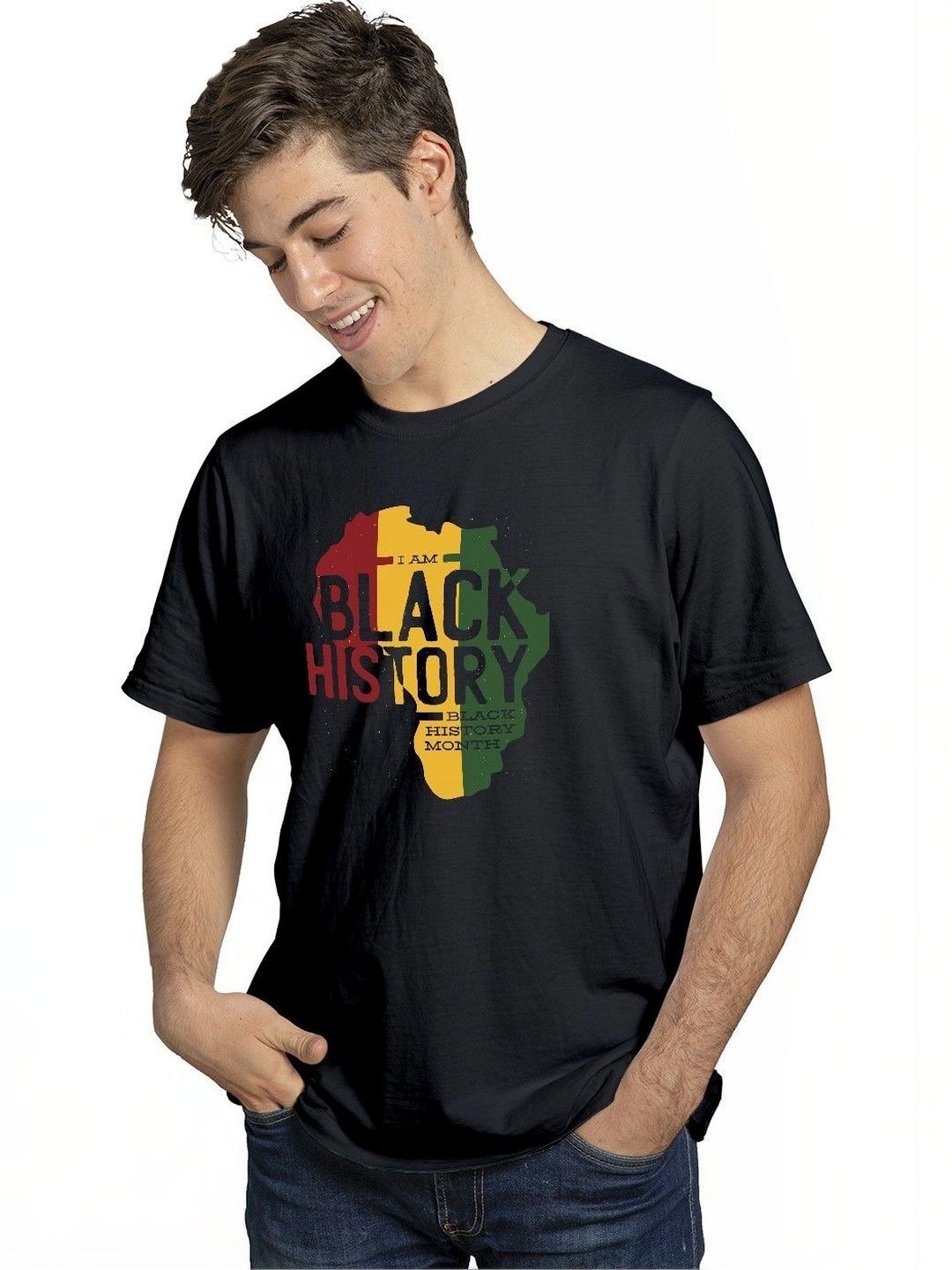 INKWALE Men Typography Printed T-shirt