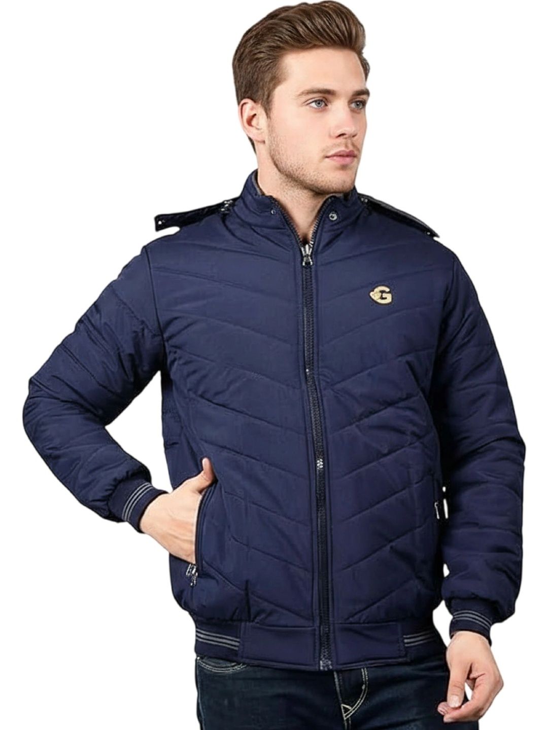 Roadster Men Lightweight Training or Gym Puffer Jacket