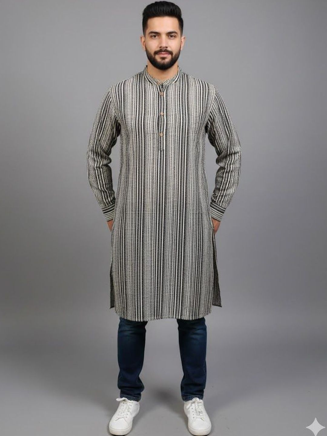 Anouk Mirage Men Printed Thread Work Kurta