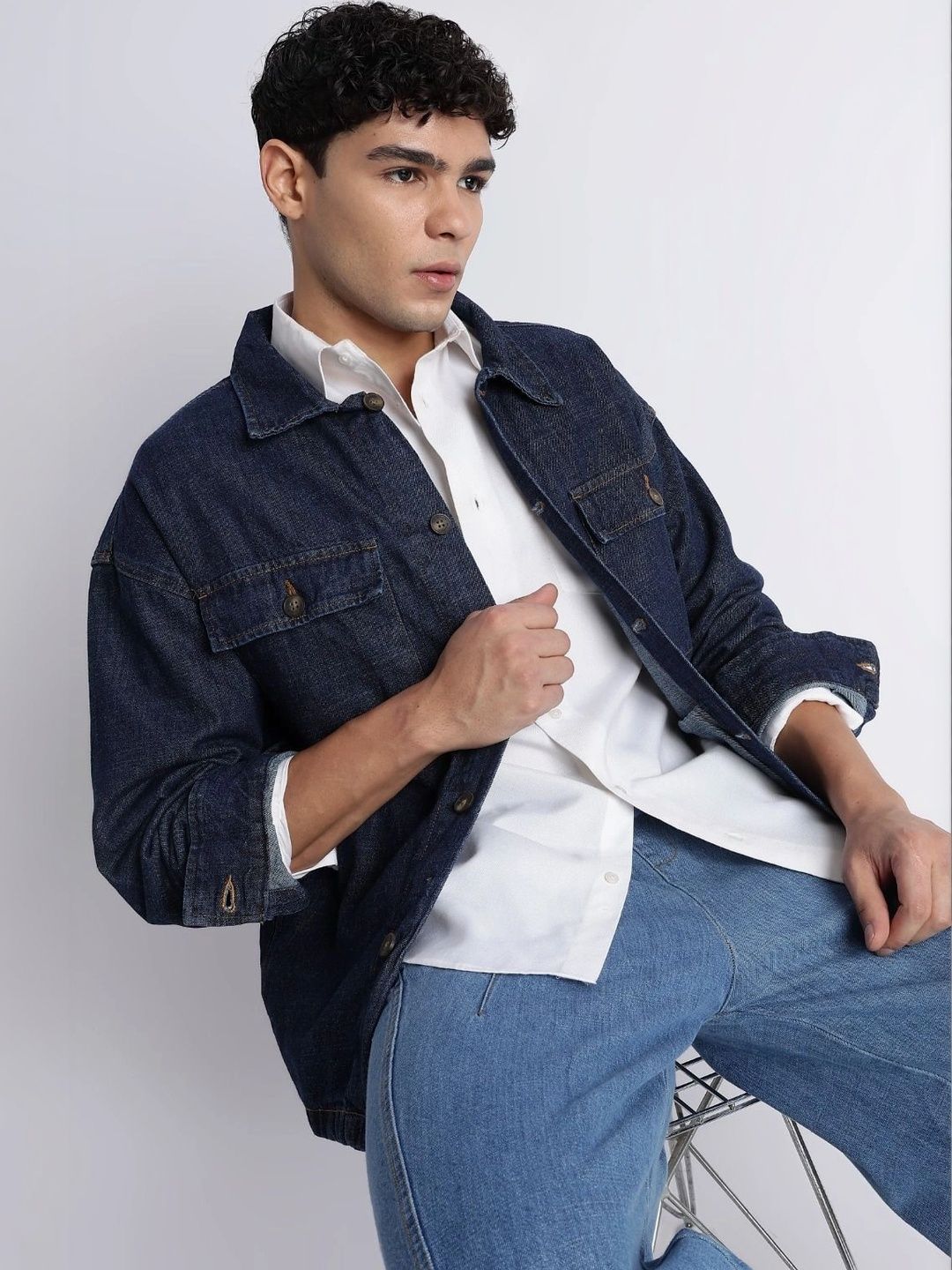 Blu MNKY Men Denim Jacket