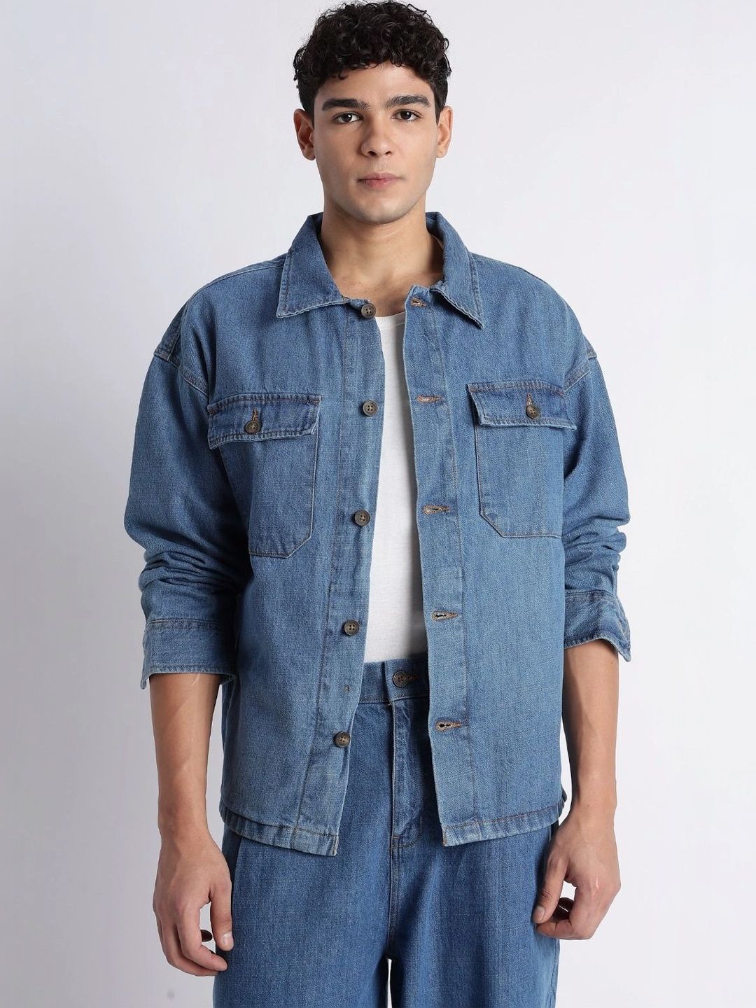 Blu MNKY Men Denim Jacket