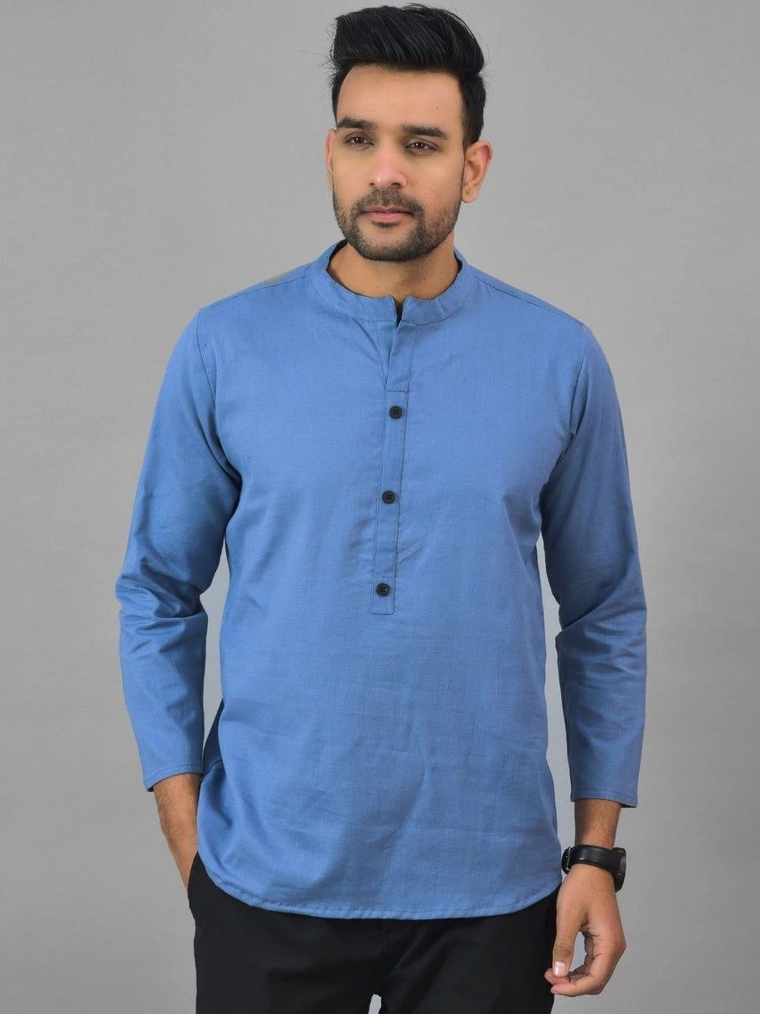 Anouk Mirage Men Patchwork Handloom Kurta