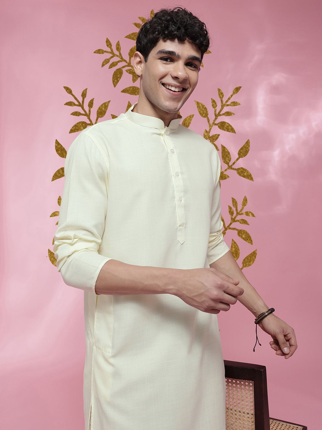 Anouk Mirage Mandarin Collar Straight Kurta