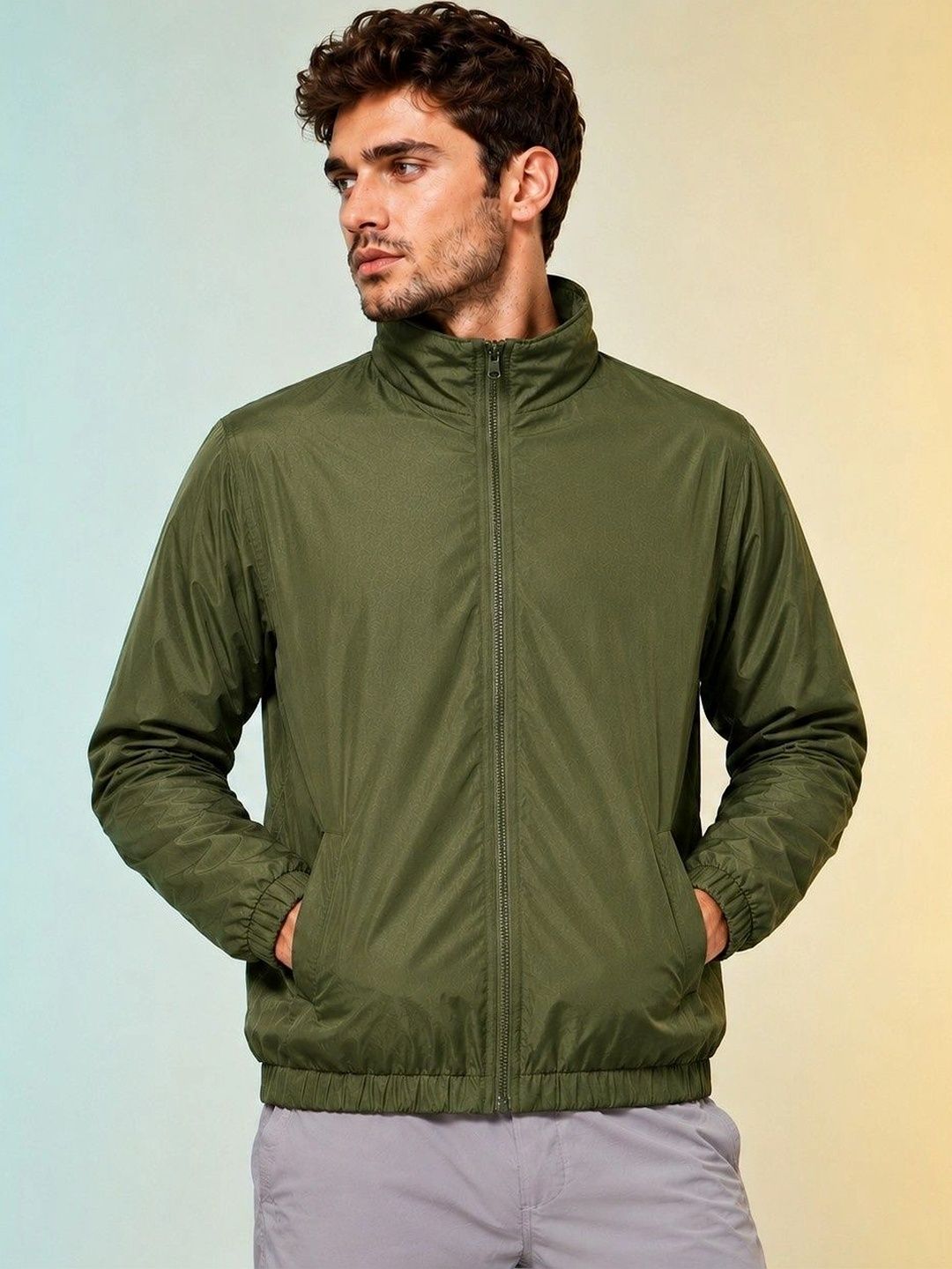 JKT Men Lightweight Training or Gym Bomber Jacket