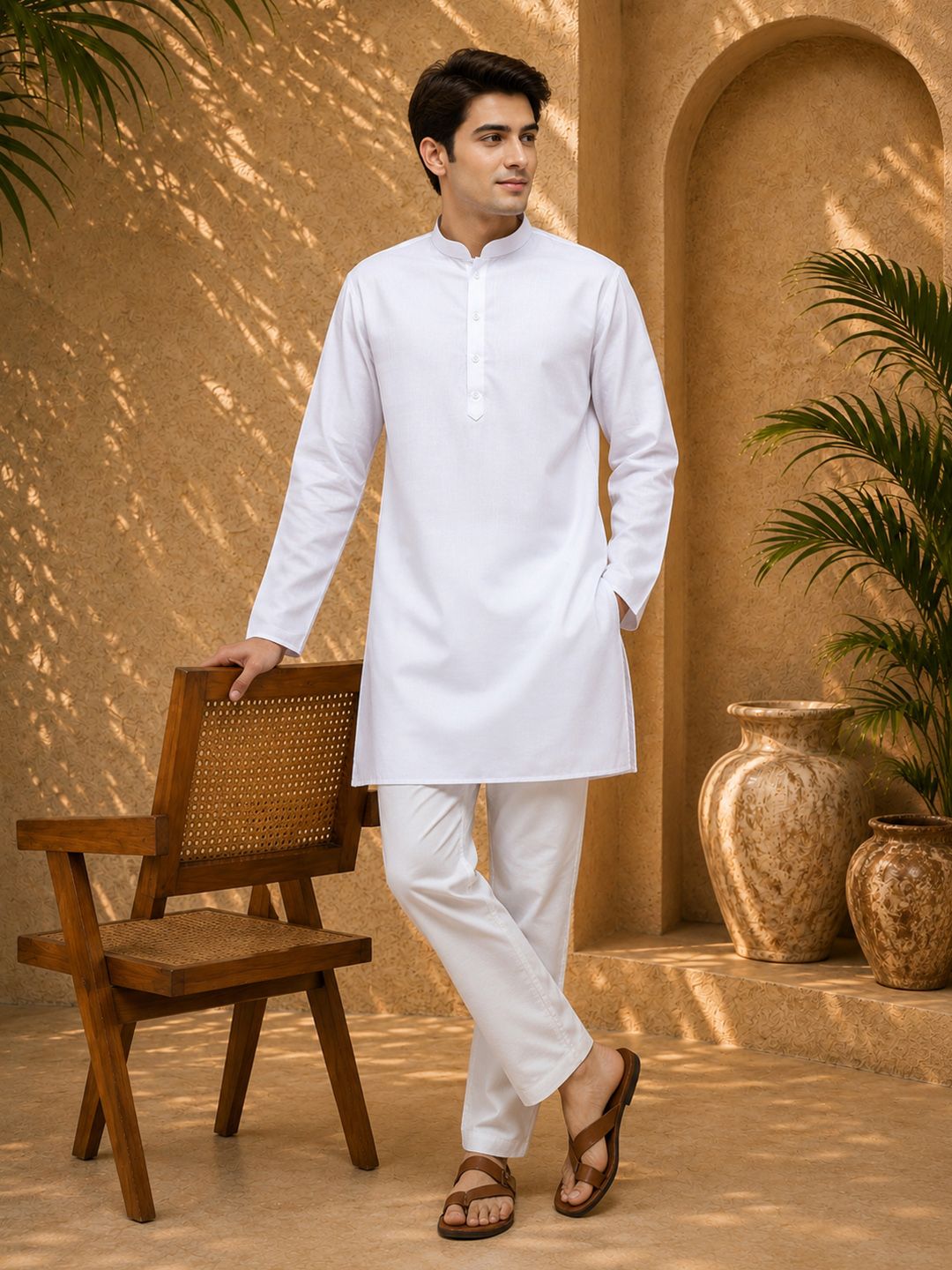 Anouk Mirage Mandarin Collar Straight Kurta